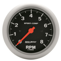 Varvräknare 87mm 8000 RPM In-Dash SPORT-COMP